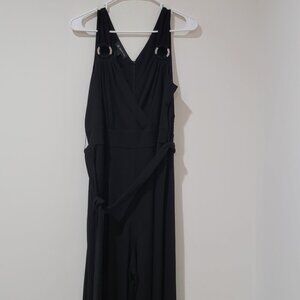 INC 1X Black Jumpsuit